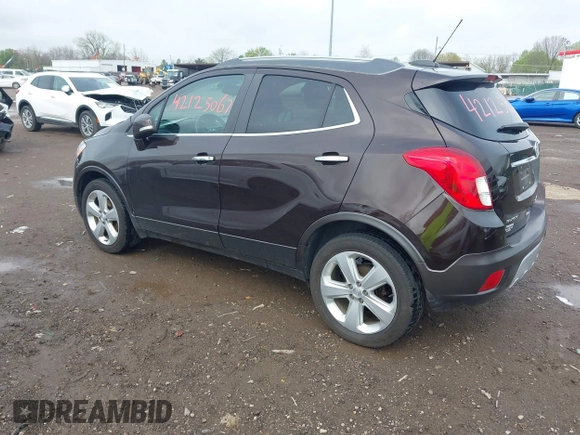 2016 Buick Encore with VIN KL4CJASB7GB657207, listed as a IAAI auction lot 42125067 with 94,956 mi miles and . Bid and sale history available at carsss.com. Image 3.