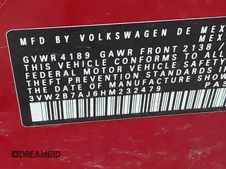 2017 Volkswagen Jetta S z VIN 3VW2B7AJ6HM232479, wystawiony jako IAAI lot #42579313 z przebiegiem 100 582 mil mil oraz . Historia ofert i sprzedaży dostępna na DreamBid. Obrazek 9.