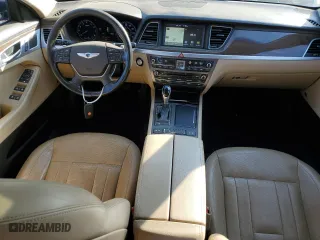 2016 Hyundai Genesis 3.8L with VIN KMHGN4JE6GU107599, listed as a Copart auction lot 54254055 with 110,605 mi miles and Clean Title. Bid and sale history available at carsss.com. Image 8.