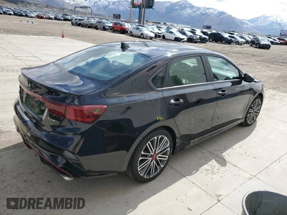 2023 Kia Forte GT with VIN 3KPF44AC1PE617617, listed as a Copart auction lot 51715945 with 38,550 mi miles and Salvage Title. Bid and sale history available at carsss.com. Image 3.
