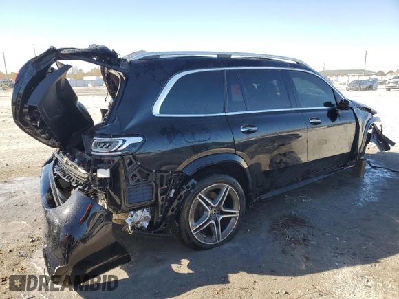 2022 Mercedes-Benz GLS 450 with VIN 4JGFF5KE2NA786573, listed as a Copart auction lot 75948573 with 17,131 mi miles and . Bid and sale history available at DreamBid. Image 3.