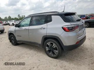 2021 Jeep Compass Altitude with VIN 3C4NJCBB2MT532314, listed as a Copart auction lot 57624295 with 55,329 mi miles and Salvage title. Bid and sale history available at DreamBid. Image 2.