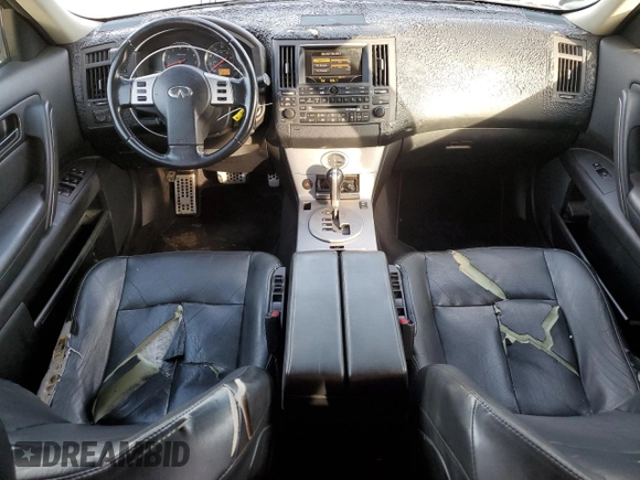 2005 Infiniti FX с VIN JNRAS08U55X100373, выставлен на аукционе Copart как лот 87104814 с пробегом 260 222 миль миль и Чистый • Clean title. История ставок и продаж доступна на DreamBid. Изображение 8.