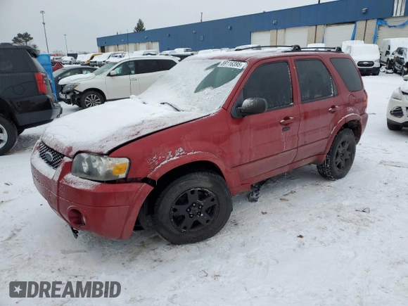 2007 Ford Escape Limited with VIN 1FMCU941X7KA37401, listed as a Copart auction lot 89116395 with 120,409 mi miles and Clean Title. Bid and sale history available at carsss.com. Image 1.