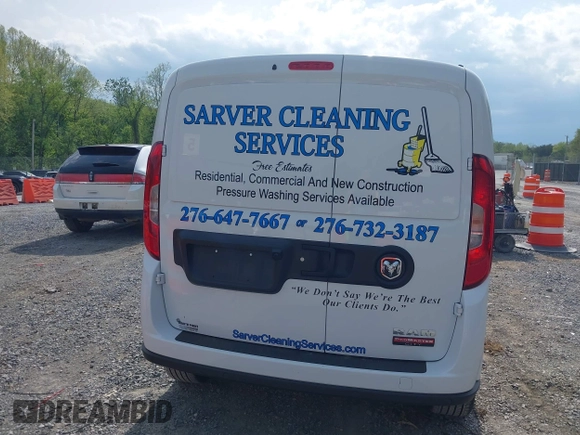 2022 Ram ProMaster City Cargo Tradesman with VIN ZFBHRFABXN6X98994, listed as a IAAI auction lot 42168369 with 9,171 mi miles and . Bid and sale history available at DreamBid. Image 16.