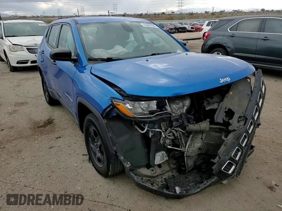 2021 Jeep Compass Sport z VIN 3C4NJCAB1MT576970, wystawiony jako Copart lot #43081635 z przebiegiem 42 759 mil mil oraz Szkoda całkowita • Salvage title. Historia ofert i sprzedaży dostępna na DreamBid. Obrazek 12.