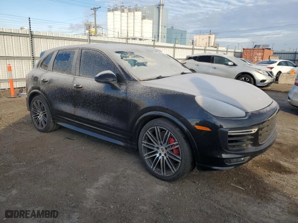 2017 Porsche Cayenne GTS with VIN WP1AD2A27HLA81530, listed as a Copart auction lot 82961224 with 73,015 mi miles and Salvage Title. Bid and sale history available at carsss.com. Image 4.