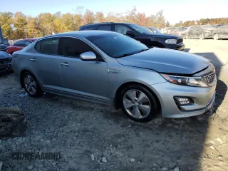 2015 Kia Optima Hybrid EX with VIN KNAGN4AD5F5090845, listed as a Copart auction lot 77896394 with 138,266 mi miles and Clean Title. Bid and sale history available at carsss.com. Image 4.
