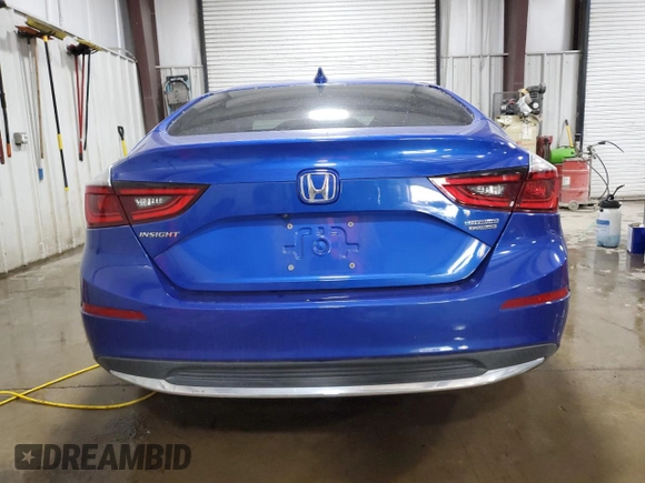 2019 Honda Insight Touring with VIN 19XZE4F90KE003576, listed as a Copart auction lot 52188155 with 52,457 mi miles and Salvage Title. Bid and sale history available at DreamBid. Image 6.