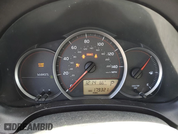 2013 Toyota Yaris L with VIN JTDKTUD37DD559264, listed as a Copart auction lot 56014625 with 179,321 mi miles and Salvage Title. Bid and sale history available at DreamBid. Image 9.