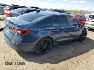 2025 Honda Civic Sport with VIN 2HGFE2F53SH533227, listed as a Copart auction lot 49708775 with 7,617 mi miles and Salvage title. Bid and sale history available at DreamBid. Image 3.