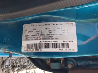 1994 Mazda Protege z VIN JM1BG224XR0709466, wystawiony jako IAAI lot #42413420 z przebiegiem 65 828 mil mil oraz . Historia ofert i sprzedaży dostępna na DreamBid. Obrazek 9.