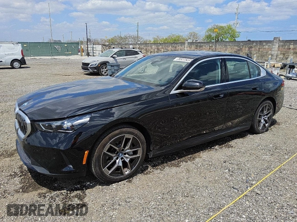 2024 BMW i5 eDrive40 with VIN WBY33FK02RCR91118, listed as a Copart auction lot 53308205 with Not Provided miles and Clean Title. Bid and sale history available at DreamBid. Image 1.