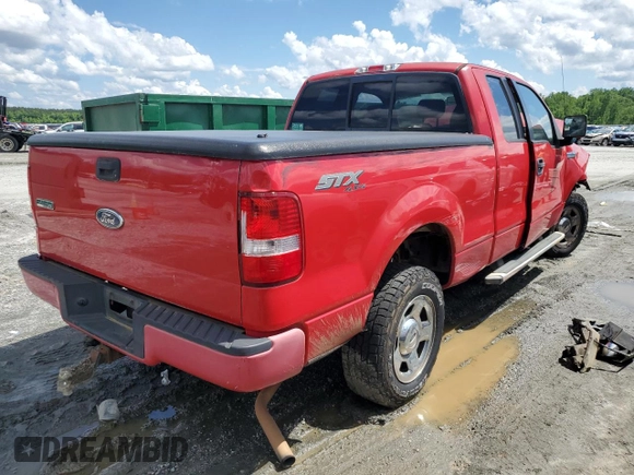 2005 Ford F-150 STX z VIN 1FTRX14WX5NB41790, wystawiony jako Copart lot #56927275 z przebiegiem 104 403 mil mil oraz Szkoda całkowita • Salvage title. Historia ofert i sprzedaży dostępna na DreamBid. Obrazek 3.