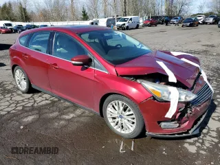 2017 Ford Focus Titanium with VIN 1FADP3N27HL287927, listed as a Copart auction lot 48057175 with 75,473 mi miles and Salvage Title. Bid and sale history available at carsss.com. Image 4.