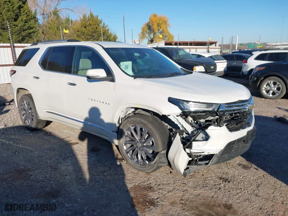 2023 Chevrolet Traverse Premier with VIN 1GNERKKW7PJ221230, listed as a IAAI auction lot 40876235 with 31,631 mi miles. Bid and sale history available at carsss.com. Image 1.