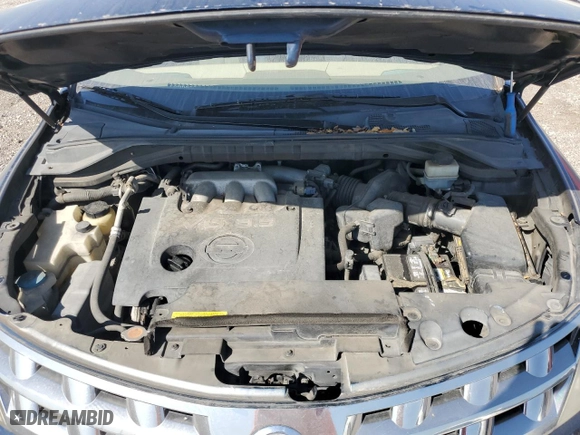 2005 Nissan Murano SE with VIN JN8AZ08T05W302048, listed as a Copart auction lot 52430715 with 185,744 mi miles and Salvage Title. Bid and sale history available at carsss.com. Image 12.