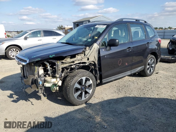 2017 Subaru Forester with VIN JF2SJABC4HH485602, listed as a Copart auction lot 53646155 with 156,935 mi miles and Salvage title. Bid and sale history available at DreamBid. Image 1.