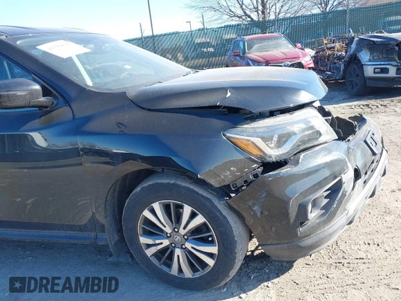 2017 Nissan Pathfinder SV with VIN 5N1DR2MM2HC693059, listed as a IAAI auction lot 41584629 with 112,379 mi miles. Bid and sale history available at carsss.com. Image 19.