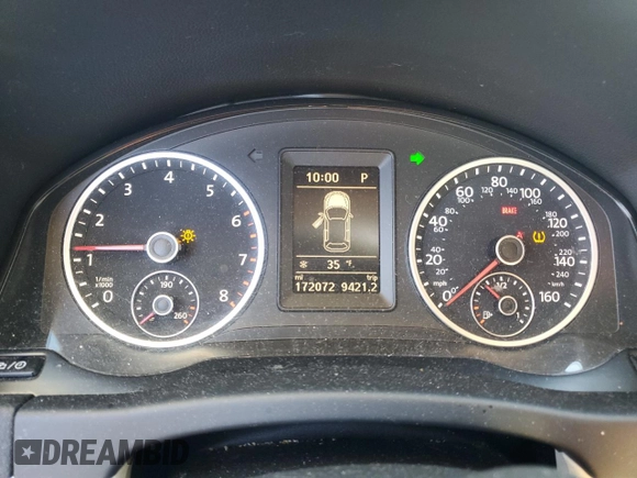 2015 Volkswagen Tiguan SE z VIN WVGBV7AX9FW516731, wystawiony jako Copart lot #49508815 z przebiegiem 172 072 mil mil oraz Szkoda całkowita • Salvage title. Historia ofert i sprzedaży dostępna na DreamBid. Obrazek 9.