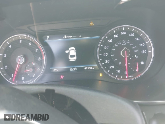 2019 Genesis G70 Advanced with VIN KMTG34LE0KU034232, listed as a IAAI auction lot 42113393 with 47,360 mi miles and . Bid and sale history available at DreamBid. Image 7.