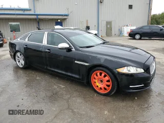 2013 Jaguar XJ with VIN SAJWA2GB7DLV40560, listed as a Copart auction lot 78228114 with 110,750 mi miles and Salvage Title. Bid and sale history available at carsss.com. Image 4.