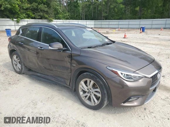 2018 Infiniti QX30 ESSENTIAL with VIN SJKCH5CP1JA053259, listed as a Copart auction lot 53453713 with 0 mi miles and Non Repairable. Bid and sale history available at carsss.com. Image 4.