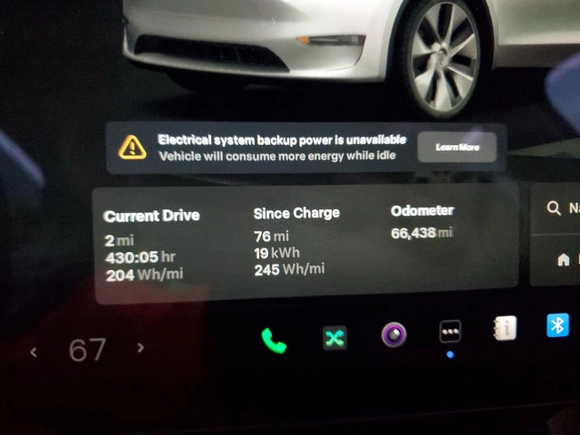 2022 Tesla Model Y Long Range with VIN 7SAYGDEE4NF364721, listed as a Copart auction lot 88514035 with 66,438 mi miles and Salvage Title. Bid and sale history available at carsss.com. Image 9.