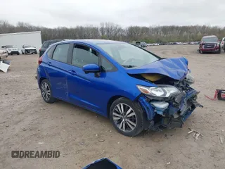 2015 Honda Fit EX-L with VIN 3HGGK5H87FM766816, listed as a IAAI auction lot 41907606 with 1 mi miles. Bid and sale history available at carsss.com. Image 1.