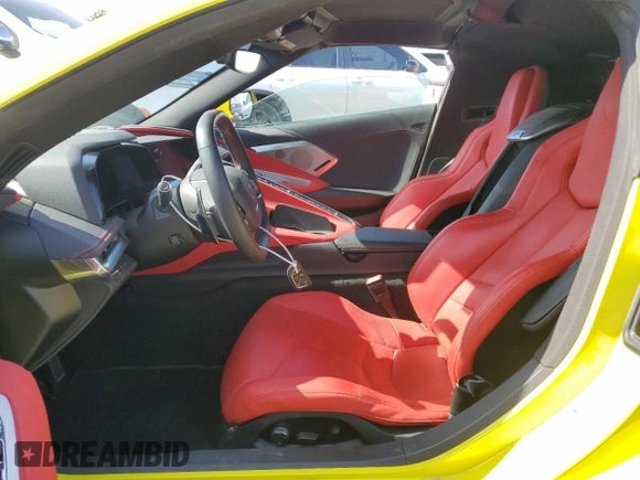 2024 Chevrolet Corvette 2LT with VIN 1G1YB2D48R5108980, listed as a Copart auction lot 62026825 with 19,552 mi miles and Salvage title. Bid and sale history available at DreamBid. Image 7.