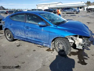 2017 Hyundai Elantra SE with VIN KMHD74LF4HU329532, listed as a Copart auction lot 45881505 with 0 mi miles and Salvage Title. Bid and sale history available at carsss.com. Image 4.