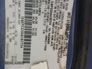 2004 Ford Taurus SE z VIN 1FAFP532X4A187754, wystawiony jako Copart lot #51262185 z przebiegiem 121 663 mil mil oraz Szkoda całkowita • Salvage title. Historia ofert i sprzedaży dostępna na DreamBid. Obrazek 12.