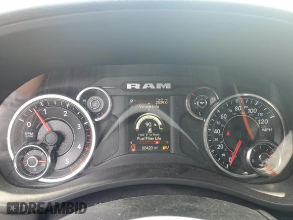 2021 Ram 3500 Big Horn with VIN 3C63RRHL0MG618093, listed as a Copart auction lot 59799864 with 80,420 mi miles and Salvage Title. Bid and sale history available at carsss.com. Image 9.