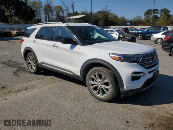 2022 Ford Explorer Limited with VIN 1FMSK8FH6NGA51396, listed as a Copart auction lot 49385665 with 42,911 mi miles and Salvage Title. Bid and sale history available at carsss.com. Image 4.