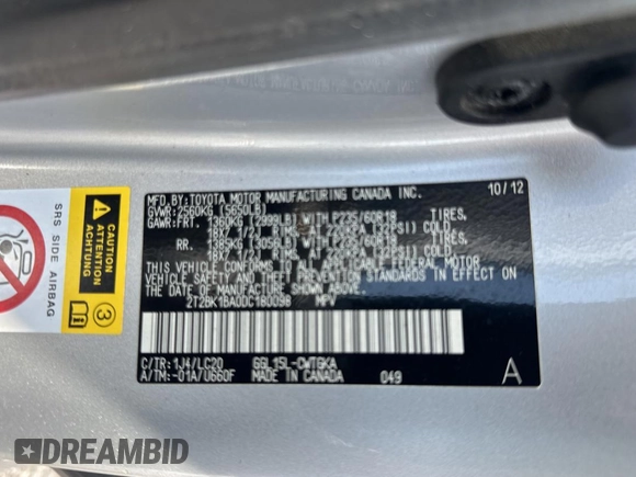 2013 Lexus RX 350 with VIN 2T2BK1BA0DC180098, listed as a Copart auction lot 66501465 with 222,094 mi miles and Clean title. Bid and sale history available at DreamBid. Image 10.