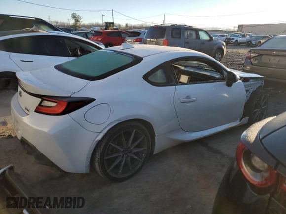 2022 Subaru BRZ Limited with VIN JF1ZDBE19N9701721, listed as a Copart auction lot 87068074 with 26,798 mi miles and Salvage title. Bid and sale history available at DreamBid. Image 3.