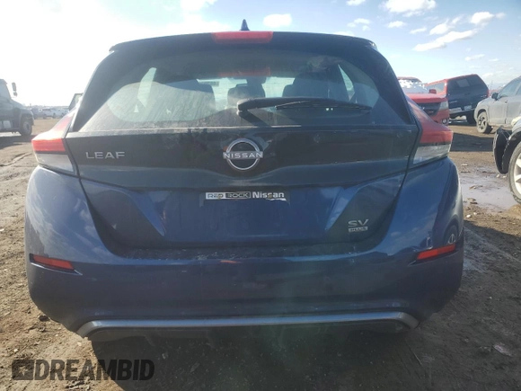 2025 Nissan LEAF SV Plus with VIN 1N4CZ1CV9SC564964, listed as a Copart auction lot 46302065 with 1,994 mi miles and Salvage Title. Bid and sale history available at carsss.com. Image 6.