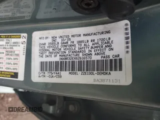 2006 Toyota Corolla CE с VIN 1NXBR32EX6Z616570, выставлен на аукционе Copart как лот 58834705 с пробегом 248 737 миль миль и Списание • Salvage title. История ставок и продаж доступна на DreamBid. Изображение 12.
