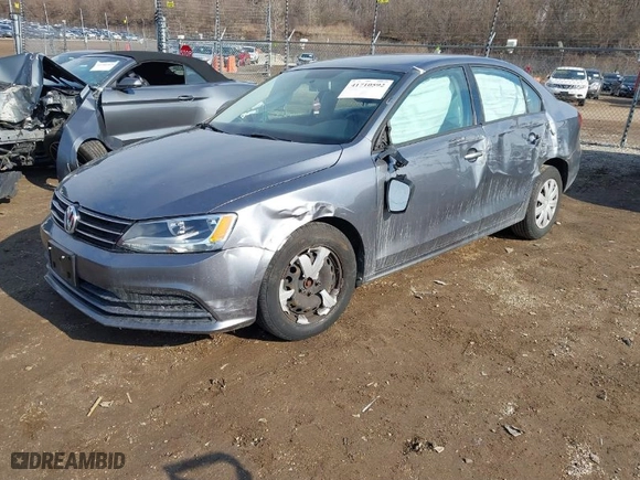 2015 Volkswagen Jetta Sedan 2.0L S with VIN 3VW2K7AJ5FM416888, listed as a IAAI auction lot 41710592 with 65,739 mi miles. Bid and sale history available at carsss.com. Image 2.