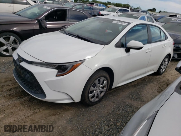 2020 Toyota Corolla LE with VIN 5YFEPRAE3LP022360, listed as a Copart auction lot 52259075 with 73,433 mi miles and Salvage Title. Bid and sale history available at carsss.com. Image 1.