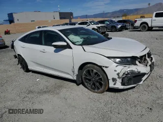 2019 Honda Civic Sport with VIN 2HGFC2F84KH594151, listed as a Copart auction lot 49927085 with 54,688 mi miles and Salvage Title. Bid and sale history available at DreamBid. Image 4.