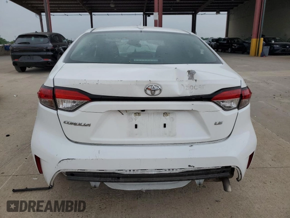 2024 Toyota Corolla LE with VIN 5YFB4MDE0RP147416, listed as a Copart auction lot 55057215 with Not Provided miles and Non Repairable. Bid and sale history available at carsss.com. Image 6.
