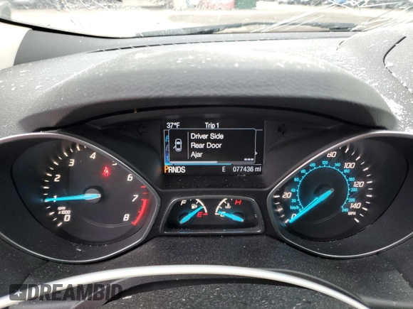 2016 Ford Escape SE with VIN 1FMCU0GXXGUA19299, listed as a Copart auction lot 50228975 with 77,436 mi miles and Salvage Title. Bid and sale history available at carsss.com. Image 9.