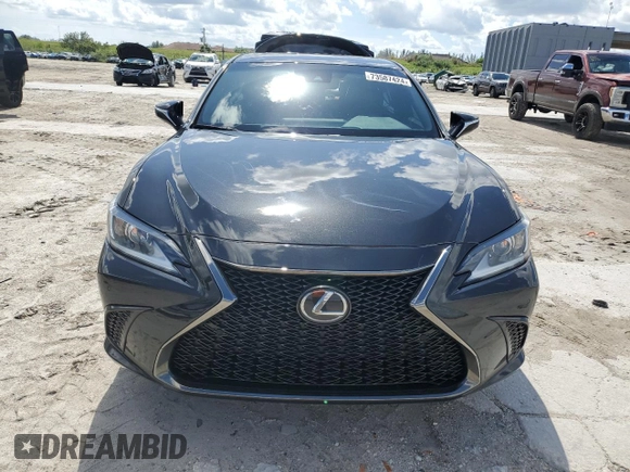 2021 Lexus ES with VIN 58AGZ1B18MU109373, listed as a Copart auction lot 73587424 with 64,768 mi miles and Salvage Title. Bid and sale history available at carsss.com. Image 5.