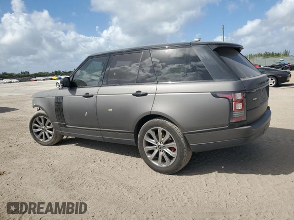 2017 Land Rover Range Rover with VIN SALGR2FV2HA363076, listed as a Copart auction lot 44430135 with 59,275 mi miles and Salvage title. Bid and sale history available at DreamBid. Image 2.