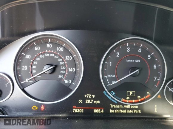 2017 BMW 4 Series 430i with VIN WBA4R7C50HK876586, listed as a Copart auction lot 81944434 with 75,301 mi miles and Salvage Title. Bid and sale history available at DreamBid. Image 9.