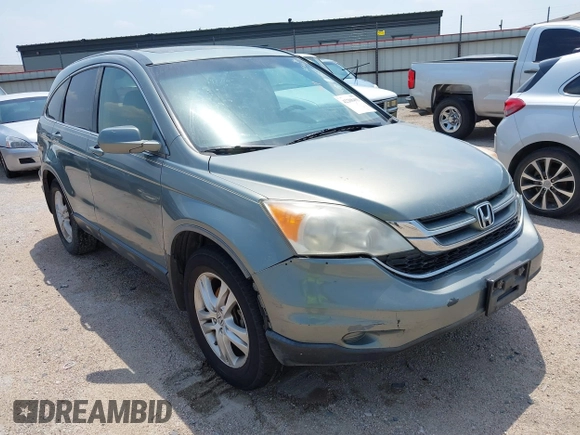 2010 Honda CR-V EX-L with VIN JHLRE3H75AC005063, listed as a IAAI auction lot 42208493 with 170,957 mi miles and . Bid and sale history available at carsss.com. Image 1.