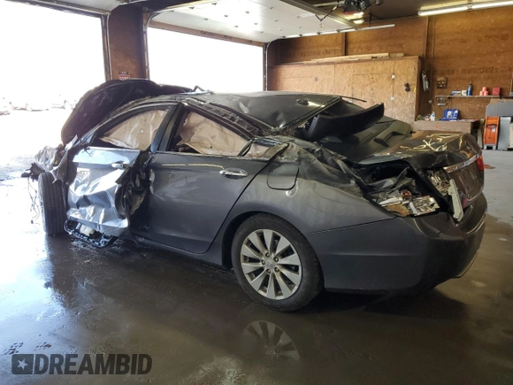 2013 Honda Accord Sdn EX-L with VIN 1HGCR2F80DA057893, listed as a Copart auction lot 52640415 with Not Provided miles and Salvage Title. Bid and sale history available at carsss.com. Image 2.