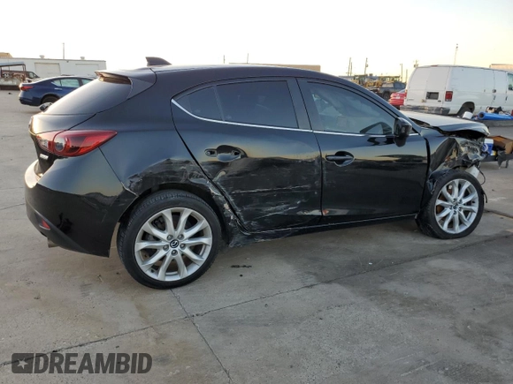 2014 Mazda 3 S Touring with VIN JM1BM1L34E1103688, listed as a Copart auction lot 79413874 with 48,667 mi miles and Salvage Title. Bid and sale history available at DreamBid. Image 3.