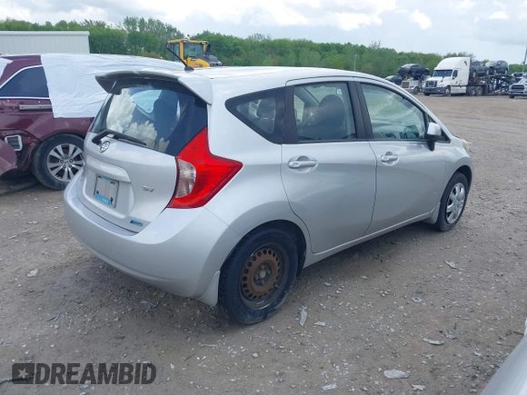 2014 Nissan Note S with VIN 3N1CE2CPXEL354205, listed as a IAAI auction lot 42189749 with 121,707 mi miles and . Bid and sale history available at DreamBid. Image 4.